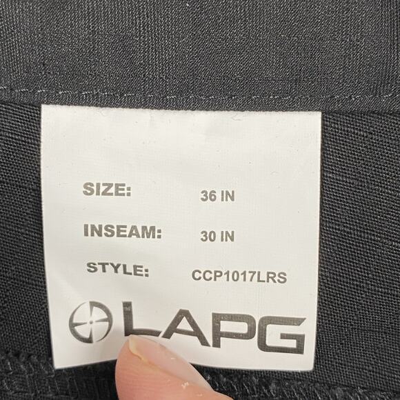 LAPG Urban OPS Ripstop Cargo Tactical Workwear Pants Men's 36x30 Black New - Picture 10 of 15
